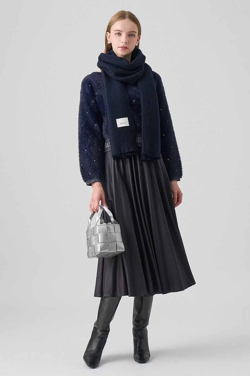 【アナイ/ANAYI】のフェザージャガードビジュー プルオーバー 人気、トレンドファッション・服の通販 founy(ファニー)  ファッション Fashion レディースファッション Fashion for Women トップス・カットソー Cut & Sew Tops ニット Knit Tops & Sweaters カジュアルプルオーバー・ニットトップス Pullovers & Knit Tops / Casual Pullovers グラデーション Gradient, Ombre ジャカード/ジャガード Jacquard, Woven Pattern ストレッチ Stretch, Stretchy Fabric フェザー Feather, Feather Detail ホリデーシーズン Holiday Season ラウンド Round, Round Neck 人気 Popular, Best Seller 新作・新入荷 New Arrivals / New In other-6|ID: prp329100004756522 ipo3291000000034408264