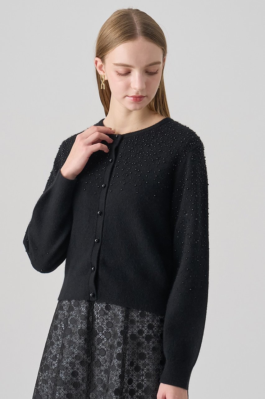 【アナイ/ANAYI】のリップルビーズ カーディガン 人気、トレンドファッション・服の通販 founy(ファニー) 　ファッション　Fashion　レディースファッション　Fashion for Women　トップス・カットソー　Cut & Sew Tops　ニット　Knit Tops & Sweaters　カーディガン・羽織り　Layered Style Cardigans　アンサンブル　Ensemble Set　カーディガン　Cardigan, Knitwear　コンパクト　Compact, Small Size　ボトム　Bottoms, Lower Wear　エレガント 上品　Elegant　新作・新入荷　New Arrivals / New In　other-7|ID: prp329100004756526 ipo3291000000034408303