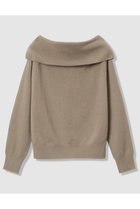 【アナイ/ANAYI】のメリノウールオフショルダー プルオーバー モカ|ID:prp329100004756529