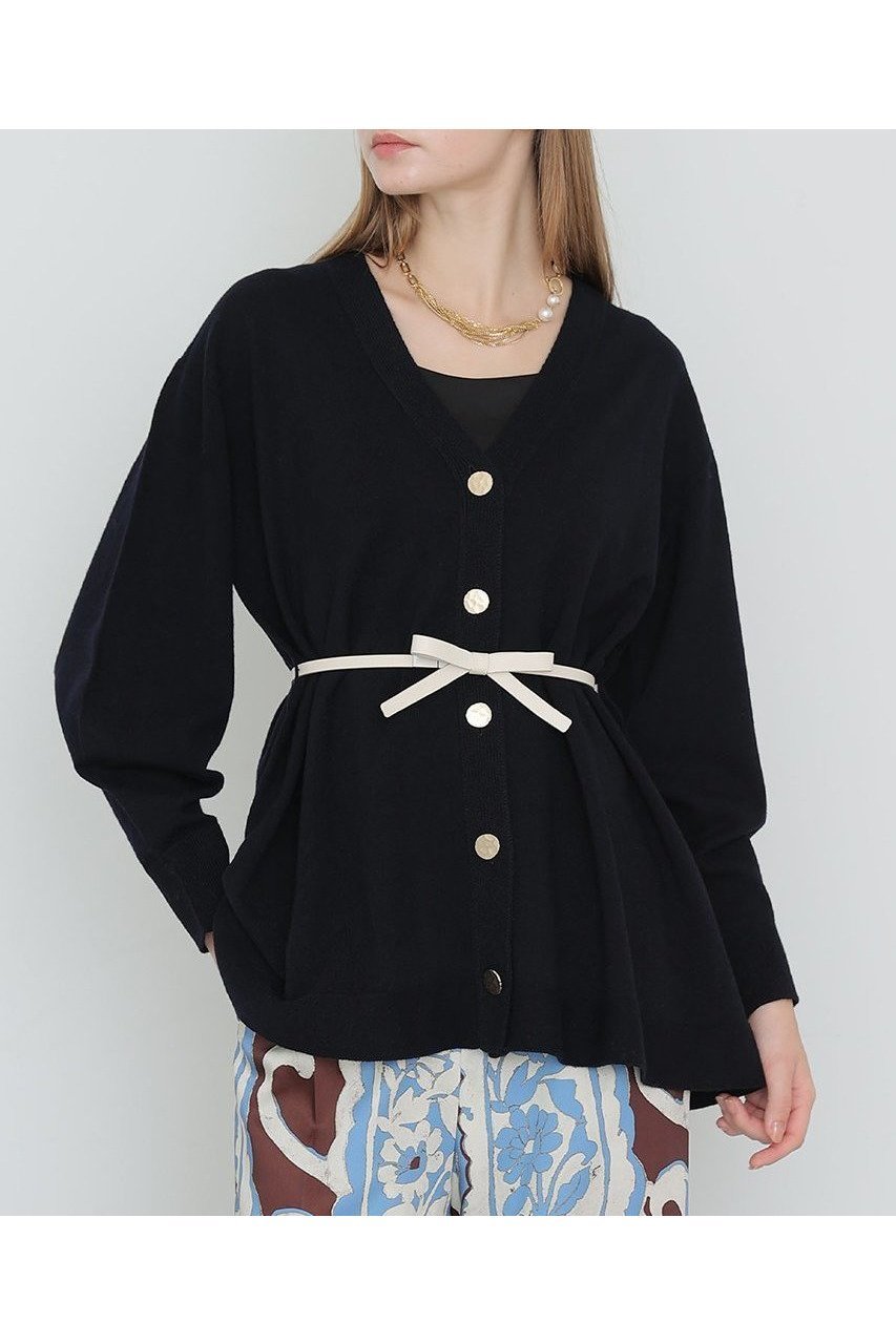 【アナイ/ANAYI】のメリノウールベルト付き カーディガン 人気、トレンドファッション・服の通販 founy(ファニー)  ファッション Fashion レディースファッション Fashion for Women トップス・カットソー Cut & Sew Tops ニット Knit Tops & Sweaters カーディガン・羽織り Layered Style Cardigans ベルト&ウエストマーク Belts & Waist Accessories アクセサリー Fashion Accessories カーディガン Cardigan, Knitwear フェミニン Feminine, Girly ホールガーメント WholeGarment, Seamless Knit メタル Metal, Metal Parts ループ Loop, Loop Knit 新作・新入荷 New Arrivals / New In other-5|ID: prp329100004756530 ipo3291000000034408336