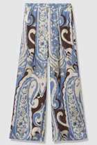 【アナイ/ANAYI】のペイズリープリントタックパンツ ブルー|ID: prp329100004756540 ipo3291000000034408421