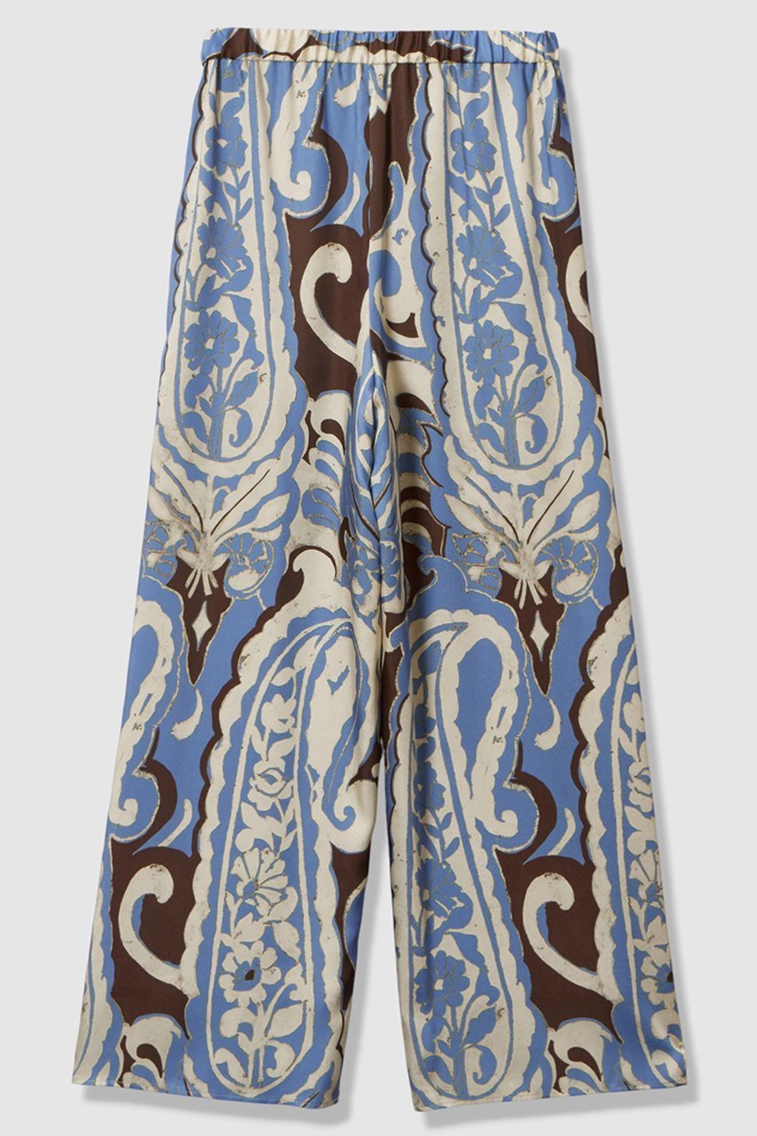 【アナイ/ANAYI】のペイズリープリントタックパンツ 人気、トレンドファッション・服の通販 founy(ファニー) ファッション Fashion レディースファッション Fashion for Women パンツ Pants & Trousers イエロー Yellow サテン Satin, Glossy Fabric バランス Balance, Style Balance プリント Print, Printed Pattern ペイズリー Paisley, Ethnic Pattern other-2|ID: prp329100004756540 ipo3291000000034408423