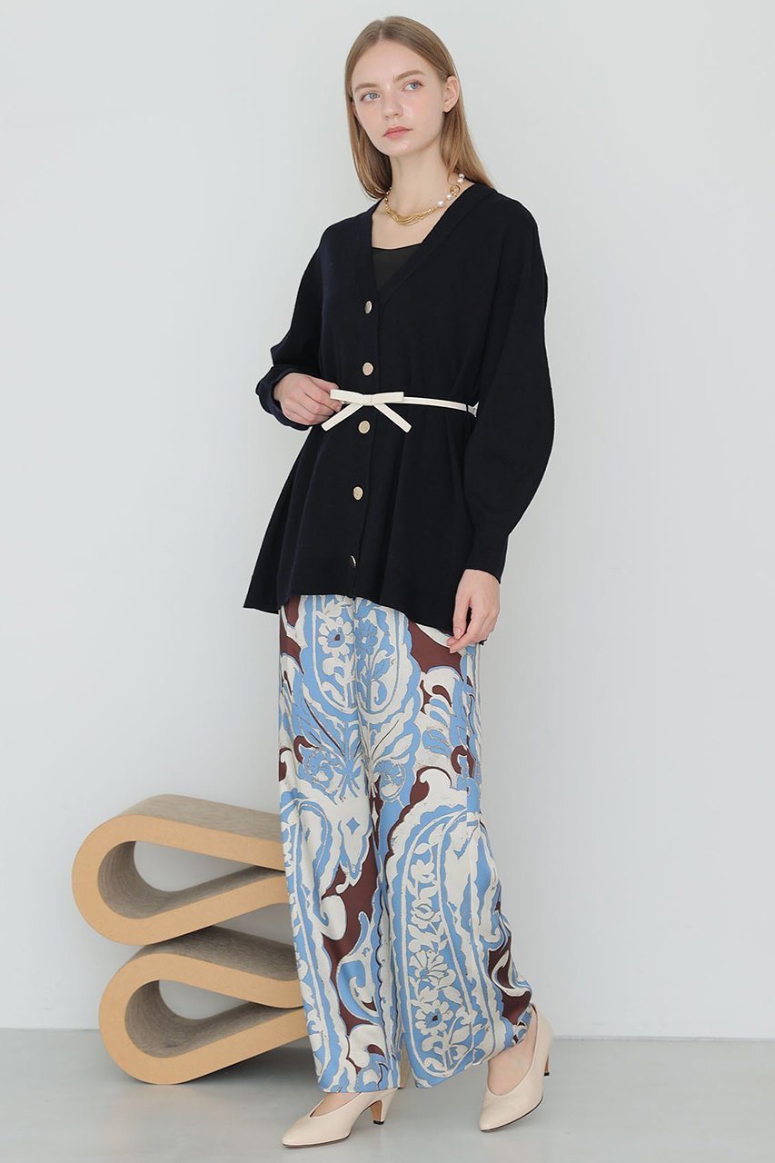 【アナイ/ANAYI】のペイズリープリントタックパンツ 人気、トレンドファッション・服の通販 founy(ファニー) ファッション Fashion レディースファッション Fashion for Women パンツ Pants & Trousers イエロー Yellow サテン Satin, Glossy Fabric バランス Balance, Style Balance プリント Print, Printed Pattern ペイズリー Paisley, Ethnic Pattern other-7|ID: prp329100004756540 ipo3291000000034408430