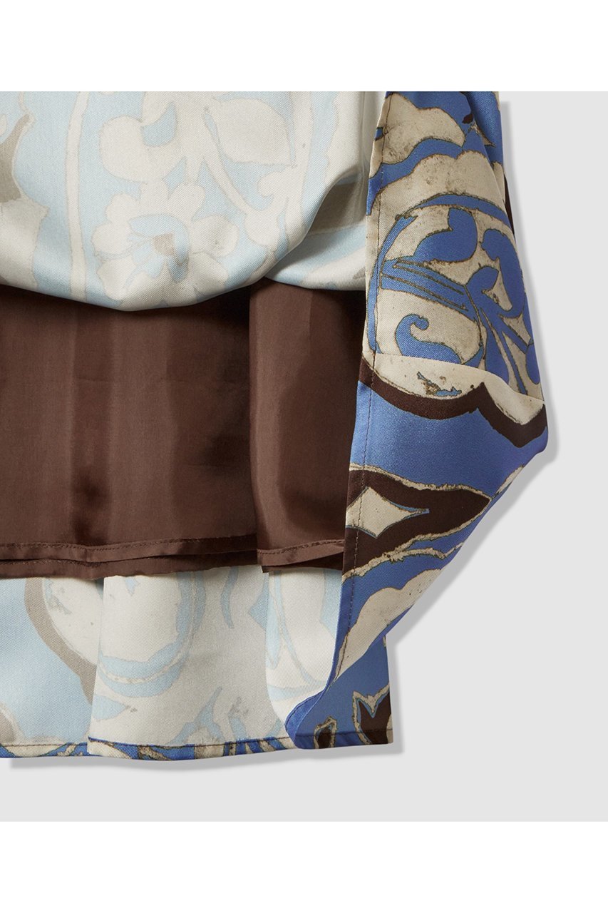 【アナイ/ANAYI】のペイズリープリントタック スカート 人気、トレンドファッション・服の通販 founy(ファニー) 　ファッション　Fashion　レディースファッション　Fashion for Women　スカート　Skirts　イエロー　Yellow　サテン　Satin, Glossy Fabric　バランス　Balance, Style Balance　プリント　Print, Printed Pattern　ペイズリー　Paisley, Ethnic Pattern　other-5|ID: prp329100004756542 ipo3291000000034408443