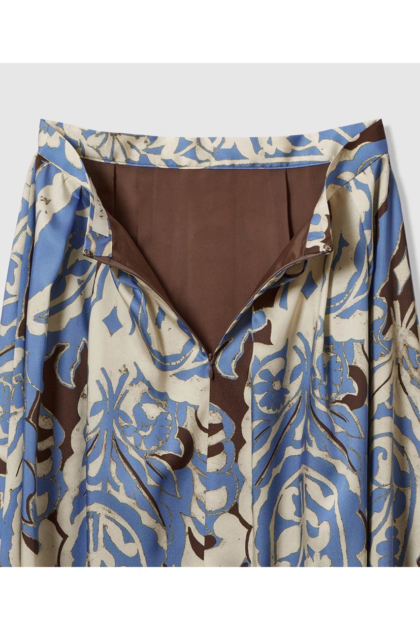 【アナイ/ANAYI】のペイズリープリントタック スカート 人気、トレンドファッション・服の通販 founy(ファニー) 　ファッション　Fashion　レディースファッション　Fashion for Women　スカート　Skirts　イエロー　Yellow　サテン　Satin, Glossy Fabric　バランス　Balance, Style Balance　プリント　Print, Printed Pattern　ペイズリー　Paisley, Ethnic Pattern　other-6|ID: prp329100004756542 ipo3291000000034408445