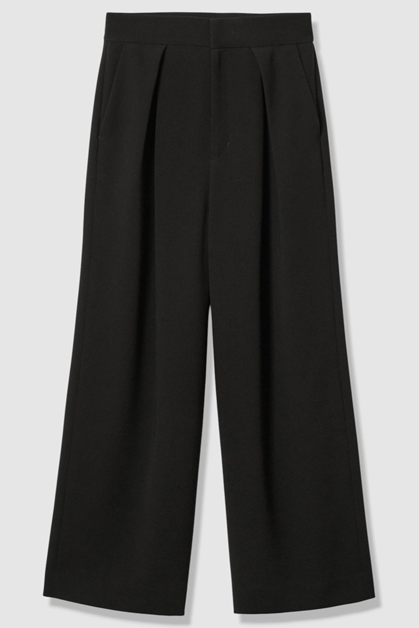 【アナイ/ANAYI】の【セットアップ対応商品】ダブルクロスタックワイドパンツ インテリア・キッズ・メンズ・レディースファッション・服の通販 founy(ファニー)  ファッション Fashion レディースファッション Fashion for Women セットアップ Matching Sets レディースパンツ・ボトムス Pants & Trousers / Bottoms パンツ Pants & Trousers おすすめ Recommended / Our Picks セットアップ Set-Up, Coordinated Outfit ダブル Double, Double-Breasted フロント Front, Front Design ワイド Wide, Wide Fit エレガント 上品 Elegant 新作・新入荷 New Arrivals / New In ブラック|ID: prp329100004756543 ipo3291000000034408452