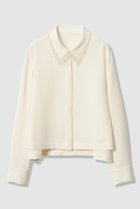 【アナイ/ANAYI】の【セットアップ対応商品】ダブルクロスフリンジビジュー ブラウス オフホワイト|ID:prp329100004756546