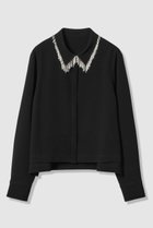 【アナイ/ANAYI】の【セットアップ対応商品】ダブルクロスフリンジビジュー ブラウス ブラック|ID:prp329100004756546