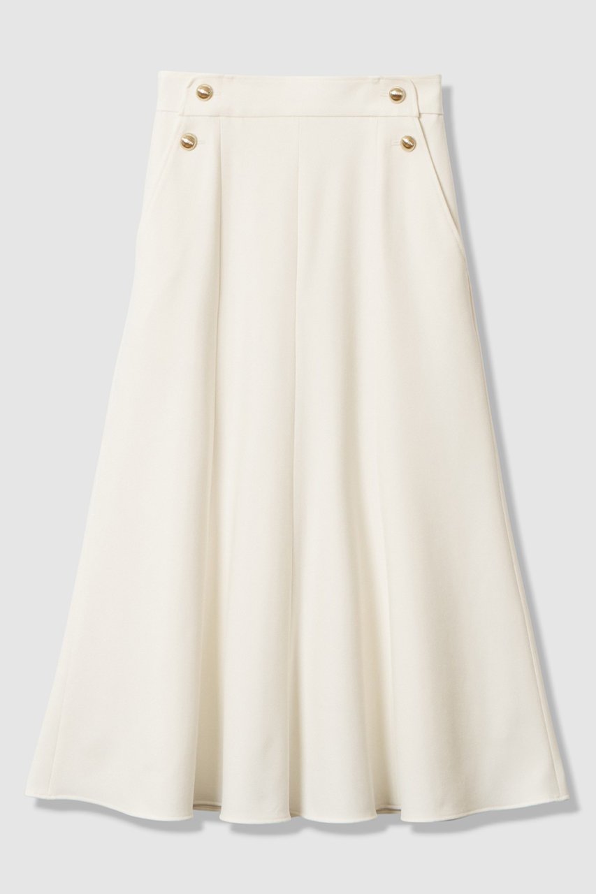 【アナイ/ANAYI】の裏起毛ツイルマーメイド スカート インテリア・キッズ・メンズ・レディースファッション・服の通販 founy(ファニー) 　ファッション　Fashion　レディースファッション　Fashion for Women　スカート　Skirts　ロングスカート　Long Skirts / Maxi & Midi Skirts　アクリル　Acrylic Material　ジャケット　Jacket, Outerwear　ストレッチ　Stretch, Stretchy Fabric　ツイル　Twist, Twisted Detail　バランス　Balance, Style Balance　フレア　Flare, Flared　ポケット　Pocket, Pocket Detail　ロング　Long, Long-Length　冬　Winter / This Winter　ホワイト|ID: prp329100004756548 ipo3291000000034408503