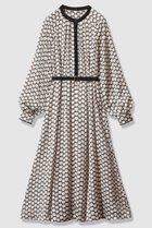 【アナイ/ANAYI】のメーレプリントラグランバイカラー ワンピース ホワイト系|ID: prp329100004756549 ipo3291000000035871991