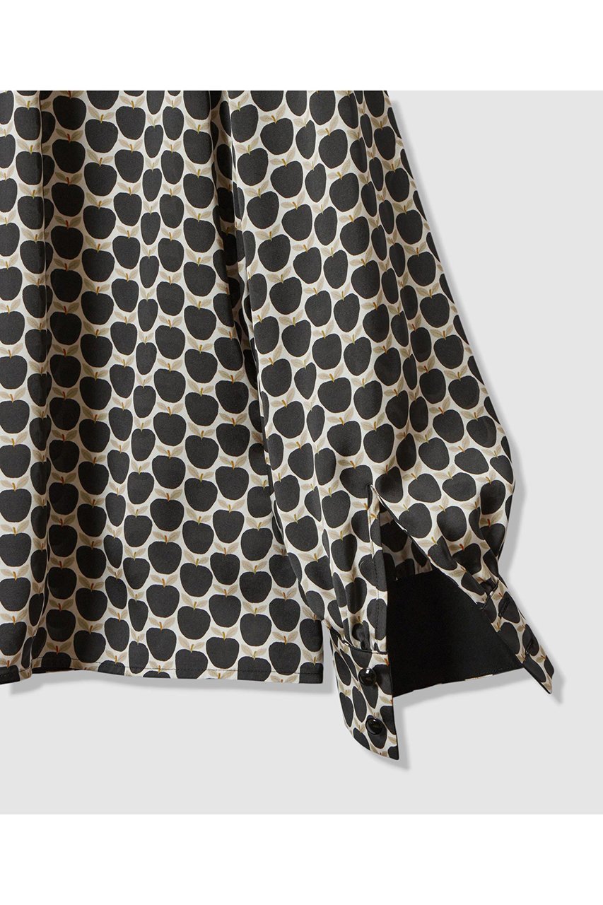 【アナイ/ANAYI】の【セットアップ対応商品】メーレプリントリボンタック ブラウス 人気、トレンドファッション・服の通販 founy(ファニー)  ファッション Fashion レディースファッション Fashion for Women トップス・カットソー Cut & Sew Tops シャツ・ブラウス・オフィスカジュアル Elegant Blouses & Button-Ups イタリア Italy カフス Cuff Design サテン Satin, Glossy Fabric スタンド Stand Collar, Upright Stand スリーブ Sleeve, Long Sleeve / Short Sleeve セットアップ Set-Up, Coordinated Outfit ドット Polka Dot, Dot Pattern プリント Print, Printed Pattern モチーフ Motif, Design Theme モノトーン Monotone, Black and White 無地 Plain, Solid Color リボン Ribbon, Bow ロング Long, Long-Length おすすめ Recommended / Our Picks 新作・新入荷 New Arrivals / New In other-5|ID: prp329100004756550 ipo3291000000034408547