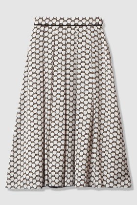 【アナイ/ANAYI】の【セットアップ対応商品】メーレプリントタックフレア スカート 人気、トレンドファッション・服の通販 founy(ファニー) ファッション Fashion レディースファッション Fashion for Women セットアップ Matching Sets スカート・ミニ/ミディ/マキシ Skirts / Mini, Midi & Maxi Skirts スカート Skirts Aライン・フレアスカート A-Line & Flared Skirts イタリア Italy エレガント 上品 Elegant サテン Satin, Glossy Fabric セットアップ Set-Up, Coordinated Outfit ドット Polka Dot, Dot Pattern パイピング Piping, Trim Design フレア Flare, Flared プリント Print, Printed Pattern モチーフ Motif, Design Theme モノトーン Monotone, Black and White ロング Long, Long-Length おすすめ Recommended / Our Picks 新作・新入荷 New Arrivals / New In |ID:prp329100004756553