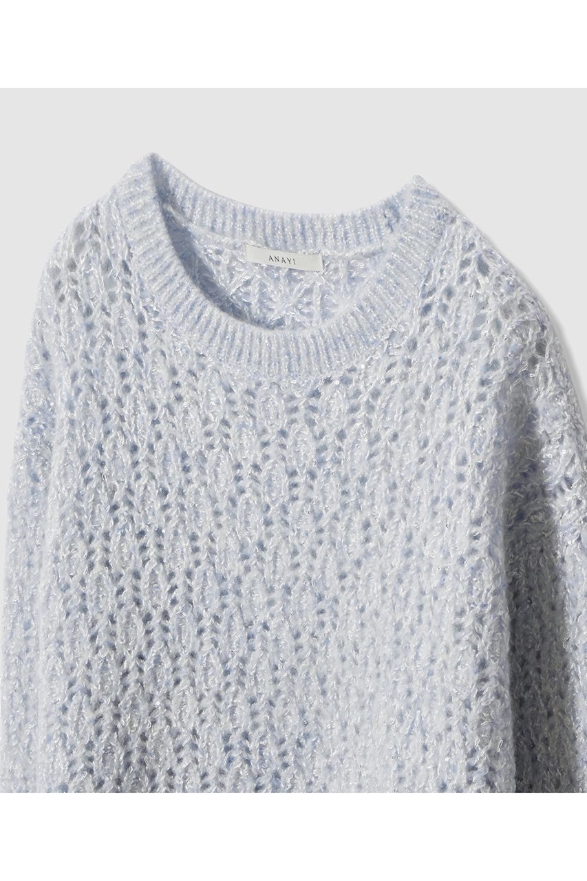 【アナイ/ANAYI】のダイヤレースワイド プルオーバー 人気、トレンドファッション・服の通販 founy(ファニー)  ファッション Fashion レディースファッション Fashion for Women トップス・カットソー Cut & Sew Tops ニット Knit Tops & Sweaters カジュアルプルオーバー・ニットトップス Pullovers & Knit Tops / Casual Pullovers おすすめ Recommended / Our Picks インナー Innerwear エアリー Airy Texture スパンコール Sequins, Sequin Embellishment パステル Pastel, Soft Color 冬 Winter / This Winter 新作・新入荷 New Arrivals / New In other-3|ID: prp329100004756557 ipo3291000000034408599