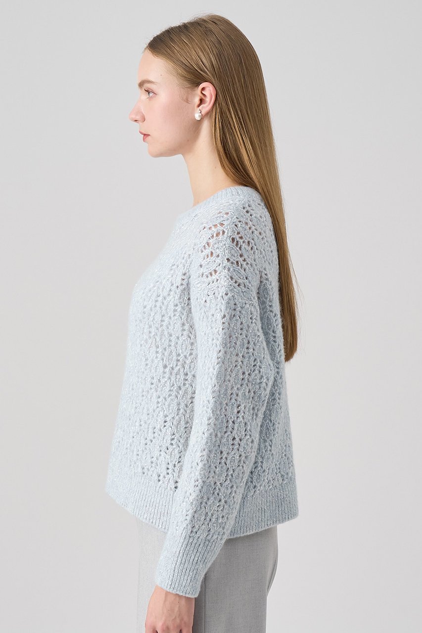 【アナイ/ANAYI】のダイヤレースワイド プルオーバー 人気、トレンドファッション・服の通販 founy(ファニー)  ファッション Fashion レディースファッション Fashion for Women トップス・カットソー Cut & Sew Tops ニット Knit Tops & Sweaters カジュアルプルオーバー・ニットトップス Pullovers & Knit Tops / Casual Pullovers おすすめ Recommended / Our Picks インナー Innerwear エアリー Airy Texture スパンコール Sequins, Sequin Embellishment パステル Pastel, Soft Color 冬 Winter / This Winter 新作・新入荷 New Arrivals / New In other-8|ID: prp329100004756557 ipo3291000000034408606