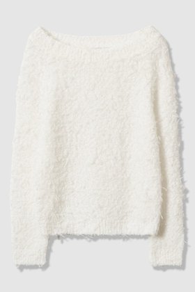 【アナイ/ANAYI】 チュールシャギーオフショルダー プルオーバー人気、トレンドファッション・服の通販 founy(ファニー) ファッション Fashion レディースファッション Fashion for Women トップス・カットソー Cut & Sew Tops ニット Knit Tops & Sweaters カジュアルプルオーバー・ニットトップス Pullovers & Knit Tops / Casual Pullovers 新作・新入荷 New Arrivals / New In |ID:prp329100004756560