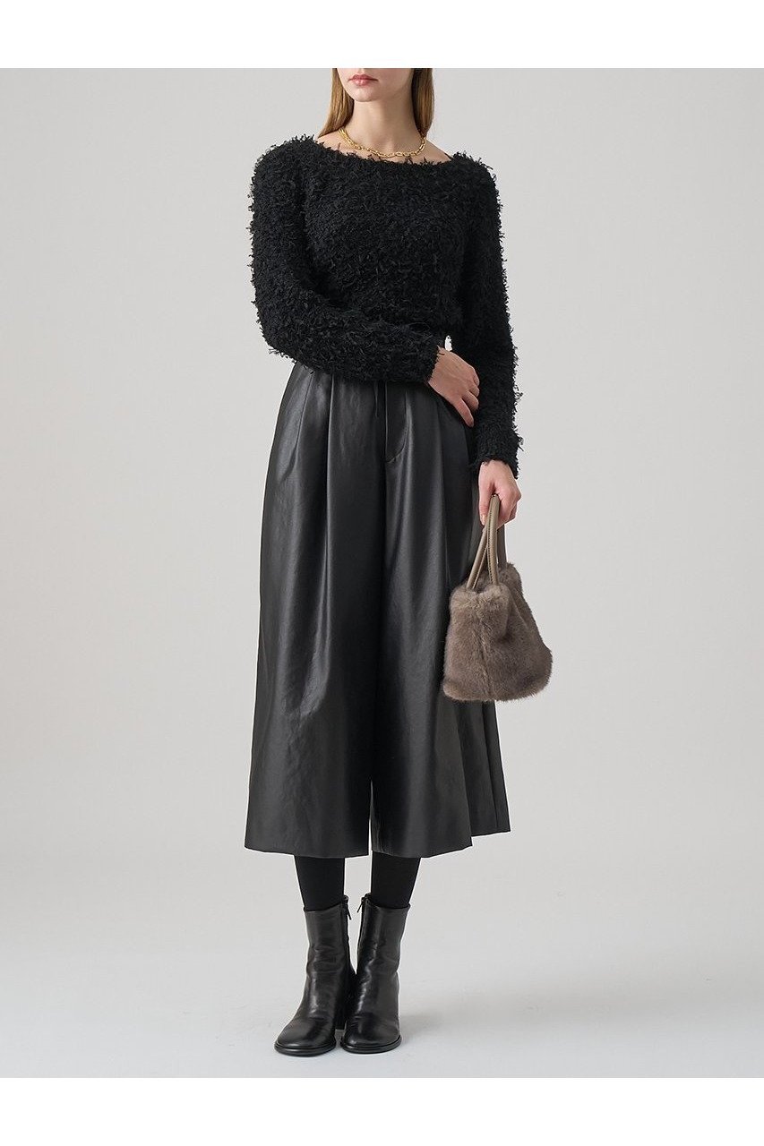 【アナイ/ANAYI】のチュールシャギーオフショルダー プルオーバー 人気、トレンドファッション・服の通販 founy(ファニー)  ファッション Fashion レディースファッション Fashion for Women トップス・カットソー Cut & Sew Tops ニット Knit Tops & Sweaters カジュアルプルオーバー・ニットトップス Pullovers & Knit Tops / Casual Pullovers 新作・新入荷 New Arrivals / New In other-5|ID: prp329100004756560 ipo3291000000034408617