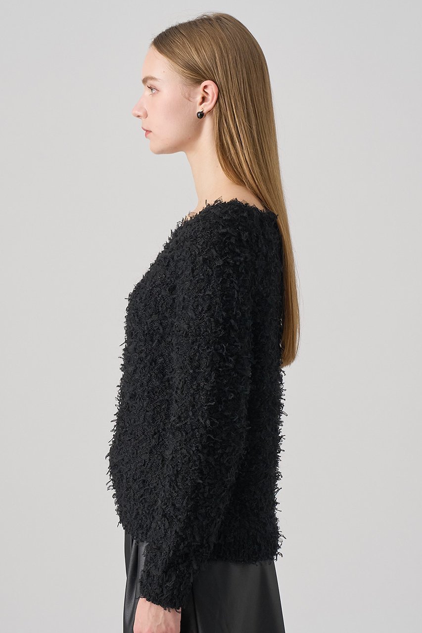 【アナイ/ANAYI】のチュールシャギーオフショルダー プルオーバー 人気、トレンドファッション・服の通販 founy(ファニー)  ファッション Fashion レディースファッション Fashion for Women トップス・カットソー Cut & Sew Tops ニット Knit Tops & Sweaters カジュアルプルオーバー・ニットトップス Pullovers & Knit Tops / Casual Pullovers 新作・新入荷 New Arrivals / New In other-7|ID: prp329100004756560 ipo3291000000034408622