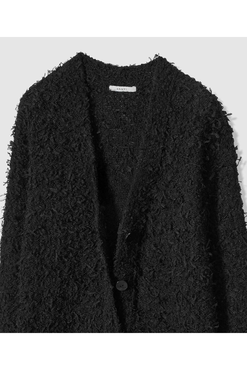 【アナイ/ANAYI】のチュールシャギーVネックカーディガン 人気、トレンドファッション・服の通販 founy(ファニー)  ファッション Fashion レディースファッション Fashion for Women トップス・カットソー Cut & Sew Tops ニット Knit Tops & Sweaters カーディガン・羽織り Layered Style Cardigans Vネックトップス V-Neck Tops / V-Cut Neckline Shirts エレガント 上品 Elegant カーディガン Cardigan, Knitwear シンプル Simple, Minimal フラット Flat, Flat Shoes リラックス Relax, Relaxed Fit 新作・新入荷 New Arrivals / New In other-3|ID: prp329100004756562 ipo3291000000034408631