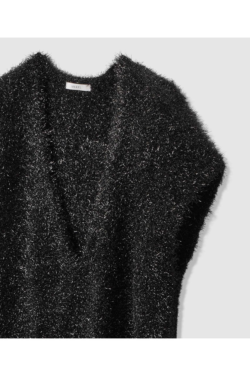 【アナイ/ANAYI】のラメシャギーVネックジレ 人気、トレンドファッション・服の通販 founy(ファニー)  ファッション Fashion レディースファッション Fashion for Women トップス・カットソー Cut & Sew Tops ニット Knit Tops & Sweaters ベスト&ジレ / 重ね着スタイル Vests & Gilets カジュアルプルオーバー・ニットトップス Pullovers & Knit Tops / Casual Pullovers Vネックトップス V-Neck Tops / V-Cut Neckline Shirts ハイネック High Neck, Mock Neck バランス Balance, Style Balance 新作・新入荷 New Arrivals / New In other-3|ID: prp329100004756567 ipo3291000000034408664