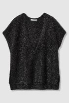 【アナイ/ANAYI】のラメシャギーVネックジレ ブラック|ID: prp329100004756567 ipo3291000000036244094