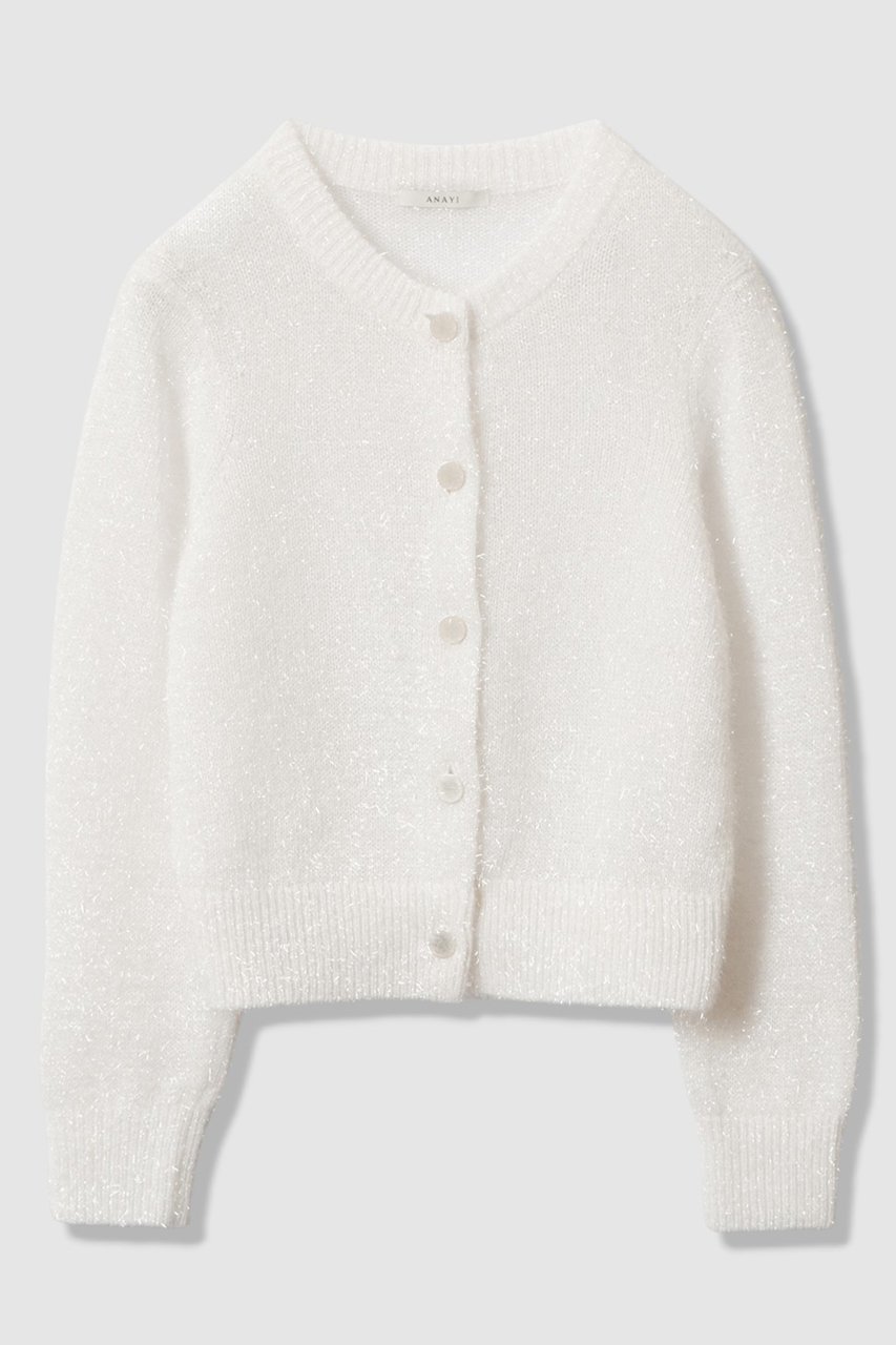 【アナイ/ANAYI】のラメシャギークルー カーディガン 人気、トレンドファッション・服の通販 founy(ファニー)  ファッション Fashion レディースファッション Fashion for Women トップス・カットソー Cut & Sew Tops ニット Knit Tops & Sweaters カーディガン・羽織り Layered Style Cardigans カーディガン Cardigan, Knitwear ベーシック Basic, Essential メタル Metal, Metal Parts エレガント 上品 Elegant 新作・新入荷 New Arrivals / New In  other-1|ID: prp329100004756569 ipo3291000000034408674