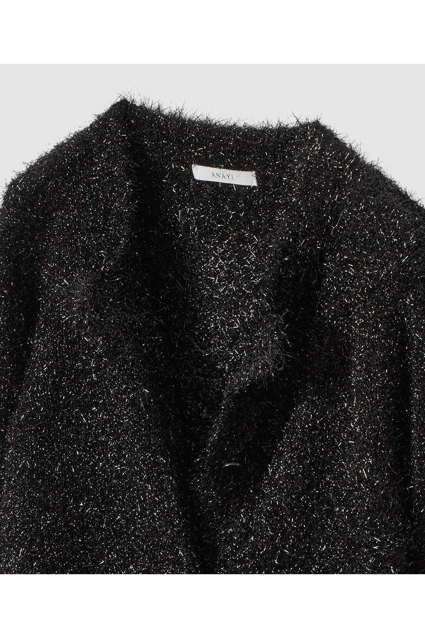 【アナイ/ANAYI】のラメシャギークルー カーディガン 人気、トレンドファッション・服の通販 founy(ファニー)  ファッション Fashion レディースファッション Fashion for Women トップス・カットソー Cut & Sew Tops ニット Knit Tops & Sweaters カーディガン・羽織り Layered Style Cardigans カーディガン Cardigan, Knitwear ベーシック Basic, Essential メタル Metal, Metal Parts エレガント 上品 Elegant 新作・新入荷 New Arrivals / New In other-4|ID: prp329100004756569 ipo3291000000034408684