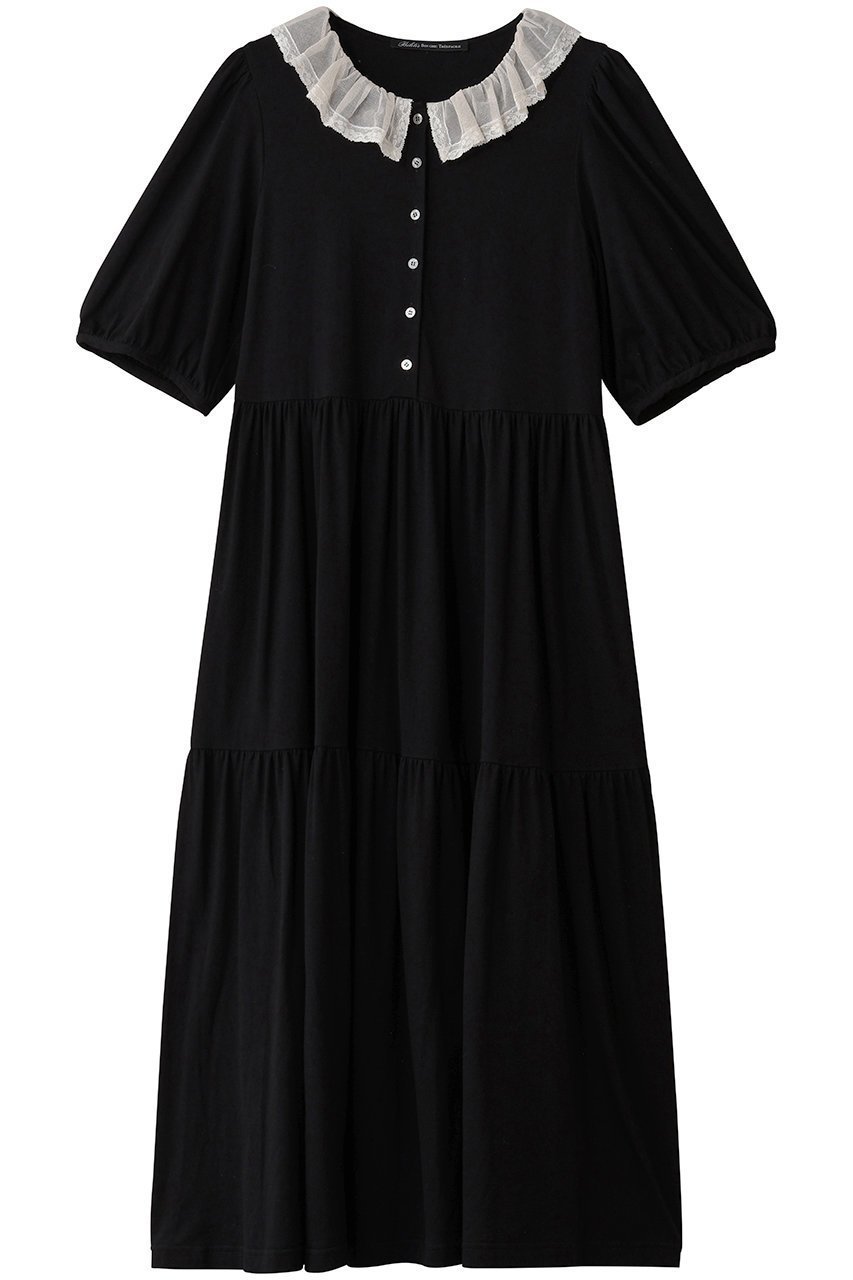 【ビリティス ディセッタン/Bilitis dix-sept ans】のチュールカラードレス インテリア・キッズ・メンズ・レディースファッション・服の通販 founy(ファウニー) 　ファッション　Fashion　レディースファッション　Fashion for Women　ワンピース　Dresses　フォーマル・パーティードレス・結婚式用ドレス　Elegant & Casual Dresses　チュニック　Tunic Tops & Dresses　エアリー　Airy Texture　チュニック　Tunic, Long Top　ドレス　Dress, One-Piece　フェミニン　Feminine, Girly　ロング　Long, Long-Length　再入荷　Restock / Back in Stock　ブラック|ID: prp329100004756572 ipo3291000000036890784
