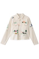 【マザー/MOTHER】のTHE SUPER EXS CROP FRAY クロップド刺しゅうシャツ (FDU) オフホワイト|ID: prp329100004756591 ipo3291000000036244163
