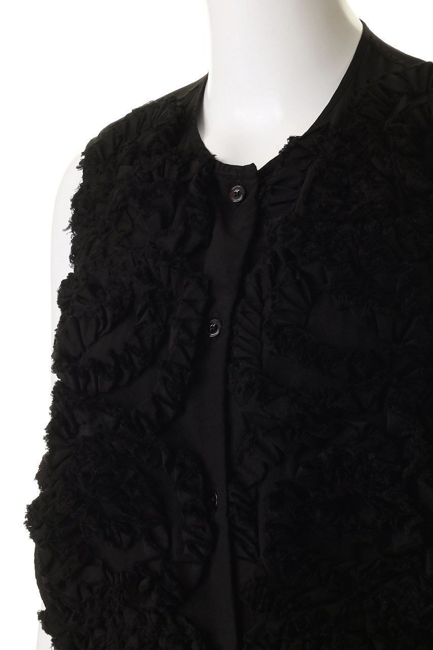 【マルティニーク/martinique】の【CURRENTAGE】ラッフルベスト 人気、トレンドファッション・服の通販 founy(ファニー) 　ファッション　Fashion　レディースファッション　Fashion for Women　アウター　Coat / Outerwear Collection　レディースジャケット・軽アウター　Jackets　コンパクト　Compact, Small Size　ジャケット　Jacket, Outerwear　フォルム　Silhouette, Form　フロント　Front, Front Design　ベスト　Vest, Waistcoat　ボトム　Bottoms, Lower Wear　ラッフル　Ruffle, Frill　リボン　Ribbon, Bow　A/W・秋冬　Autumn/Winter　other-5|ID: prp329100004756600 ipo3291000000036108328