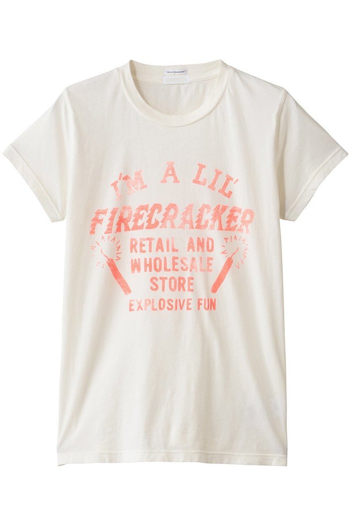 【マザー/MOTHER】のTHE BOXY GOODIE GOODIE FIRECRACKER Tシャツ (LFC) インテリア・キッズ・メンズ・レディースファッション・服の通販 founy(ファニー) https://founy.com/ ファッション Fashion レディースファッション Fashion for Women トップス・カットソー Cut & Sew Tops シャツ・ブラウス・オフィスカジュアル Elegant Blouses & Button-Ups ロングTシャツ・Tシャツ Longline T-Shirts & Tees カットソー・ベーシックTシャツ Cut-and-Sewn Tops / Stretch Tees & Basics グラフィック Graphic, Graphic Design ショート Short, Short Length スリーブ Sleeve, Long Sleeve / Short Sleeve デニム Denim, Jeans Material フィット Fit, Slim Fit フロント Front, Front Design ヴィンテージ Vintage Style 新作・新入荷 New Arrivals / New In |ID: prp329100004756614 ipo3291000000034408922