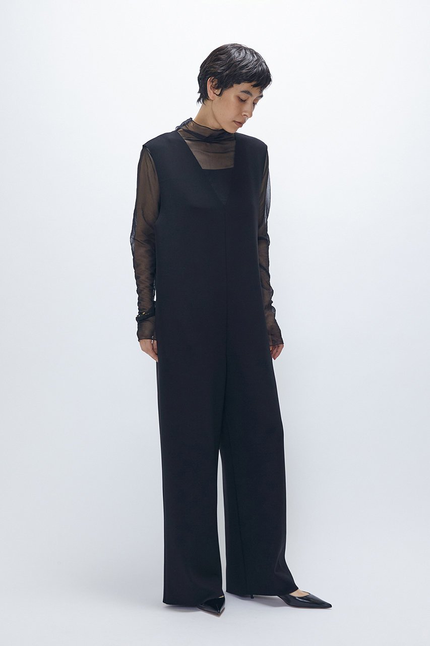 【プルミエ アロンディスモン/1er Arrondissement】のジャージーボンディングコンビネゾン 人気、トレンドファッション・服の通販 founy(ファニー) 　ファッション　Fashion　レディースファッション　Fashion for Women　パンツ　Pants & Trousers　インナー　Innerwear　コンビネゾン　Jumpsuit, All-in-One　ストレッチ　Stretch, Stretchy Fabric　ストレート　Straight, Straight Cut　タートルネック　Turtleneck, High Neck　ボンディング　Bonding, Bonded Fabric　再入荷　Restock / Back in Stock　other-6|ID: prp329100004756627 ipo3291000000034463437