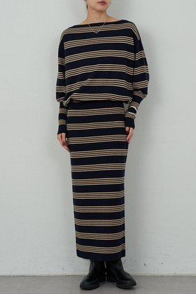 【ガリャルダガランテ/GALLARDAGALANTE】 【HERITANOVUM】ボーダーニットワンピース人気、トレンドファッション・服の通販 founy(ファニー) ファッション Fashion レディースファッション Fashion for Women ワンピース Dresses ニットワンピース Knit Dresses チュニック Tunic Tops & Dresses チュニック Tunic, Long Top ボーダー Border, Stripe ロング Long, Long-Length 新作・新入荷 New Arrivals / New In |ID:prp329100004756635