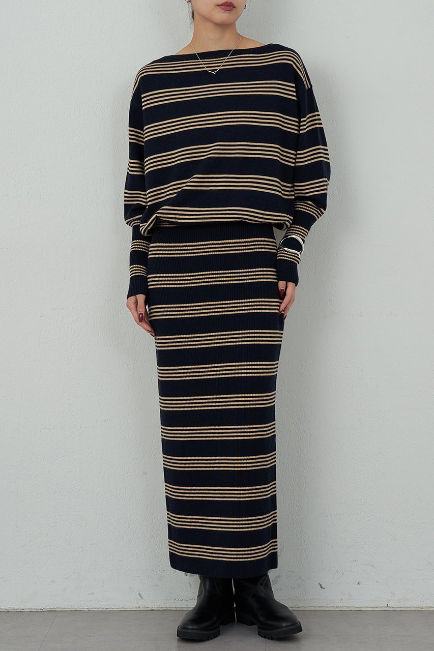 【ガリャルダガランテ/GALLARDAGALANTE】の【HERITANOVUM】ボーダーニットワンピース 人気、トレンドファッション・服の通販 founy(ファニー)  ファッション Fashion レディースファッション Fashion for Women ワンピース Dresses ニットワンピース Knit Dresses チュニック Tunic Tops & Dresses チュニック Tunic, Long Top ボーダー Border, Stripe ロング Long, Long-Length 新作・新入荷 New Arrivals / New In  other-1|ID: prp329100004756635 ipo3291000000034409064