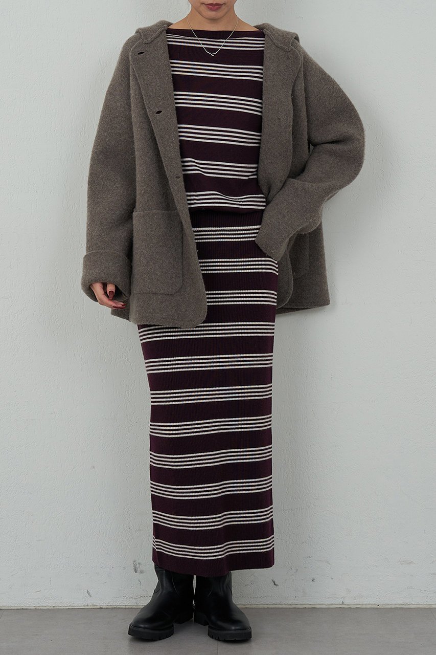 【ガリャルダガランテ/GALLARDAGALANTE】の【HERITANOVUM】ボーダーニットワンピース 人気、トレンドファッション・服の通販 founy(ファニー)  ファッション Fashion レディースファッション Fashion for Women ワンピース Dresses ニットワンピース Knit Dresses チュニック Tunic Tops & Dresses チュニック Tunic, Long Top ボーダー Border, Stripe ロング Long, Long-Length 新作・新入荷 New Arrivals / New In other-2|ID: prp329100004756635 ipo3291000000034409067