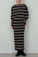 【ガリャルダガランテ/GALLARDAGALANTE】の【HERITANOVUM】ボーダーニットワンピース 人気、トレンドファッション・服の通販 founy(ファニー) ファッション Fashion レディースファッション Fashion for Women ワンピース Dresses ニットワンピース Knit Dresses チュニック Tunic Tops & Dresses チュニック Tunic, Long Top ボーダー Border, Stripe ロング Long, Long-Length |ID:prp329100004756635