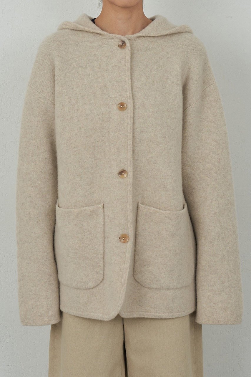 【ガリャルダガランテ/GALLARDAGALANTE】の【HERITANOVUM】ニットフーディコート 人気、トレンドファッション・服の通販 founy(ファニー)  ファッション Fashion レディースファッション Fashion for Women アウター Coat / Outerwear Collection コート・ロングコート・ピーコート Long Coats, Peacoats & More エレガント 上品 Elegant ショート Short, Short Length リラックス Relax, Relaxed Fit 新作・新入荷 New Arrivals / New In other-8|ID: prp329100004756636 ipo3291000000034409081