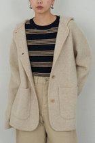 【ガリャルダガランテ/GALLARDAGALANTE】の【HERITANOVUM】ニットフーディコート ベージュ|ID: prp329100004756636 ipo3291000000035872122