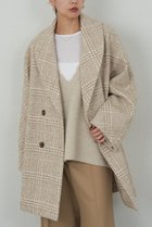 【ガリャルダガランテ/GALLARDAGALANTE】の【HERITANOVUM】ツィードショールカラーショートコート ベージュ|ID: prp329100004756637 ipo3291000000035872136