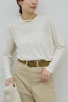【ガリャルダガランテ/GALLARDAGALANTE】の【HERITANOVUM】オーガニックコットンロングスリーブT 人気、トレンドファッション・服の通販 founy(ファニー) ファッション Fashion レディースファッション Fashion for Women トップス・カットソー Cut & Sew Tops シャツ・ブラウス・オフィスカジュアル Elegant Blouses & Button-Ups ロングTシャツ・Tシャツ Longline T-Shirts & Tees カットソー・ベーシックTシャツ Cut-and-Sewn Tops / Stretch Tees & Basics インナー Innerwear コンパクト Compact, Small Size シンプル Simple, Minimal スリーブ Sleeve, Long Sleeve / Short Sleeve ロング Long, Long-Length 再入荷 Restock / Back in Stock 定番 Standard, Basic Item |ID:prp329100004756638