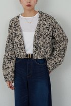 【ガリャルダガランテ/GALLARDAGALANTE】の【HERITANOVUM】ハンドニットジャケット ブラック|ID: prp329100004756640 ipo3291000000036042248