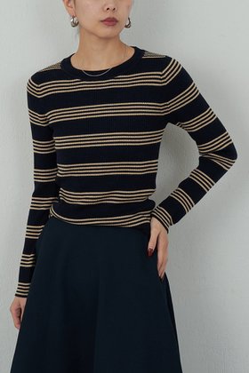 【ガリャルダガランテ/GALLARDAGALANTE】の【HERITANOVUM】ボーダークループルオーバー 人気、トレンドファッション・服の通販 founy(ファニー) ファッション Fashion レディースファッション Fashion for Women トップス・カットソー Cut & Sew Tops シャツ・ブラウス・オフィスカジュアル Elegant Blouses & Button-Ups ロングTシャツ・Tシャツ Longline T-Shirts & Tees カジュアルプルオーバー・ニットトップス Pullovers & Knit Tops / Casual Pullovers カットソー・ベーシックTシャツ Cut-and-Sewn Tops / Stretch Tees & Basics おすすめ Recommended / Our Picks インナー Innerwear コンパクト Compact, Small Size ジャケット Jacket, Outerwear スタンダード Standard, Basic スリーブ Sleeve, Long Sleeve / Short Sleeve フィット Fit, Slim Fit ボーダー Border, Stripe ロング Long, Long-Length 新作・新入荷 New Arrivals / New In |ID:prp329100004756641