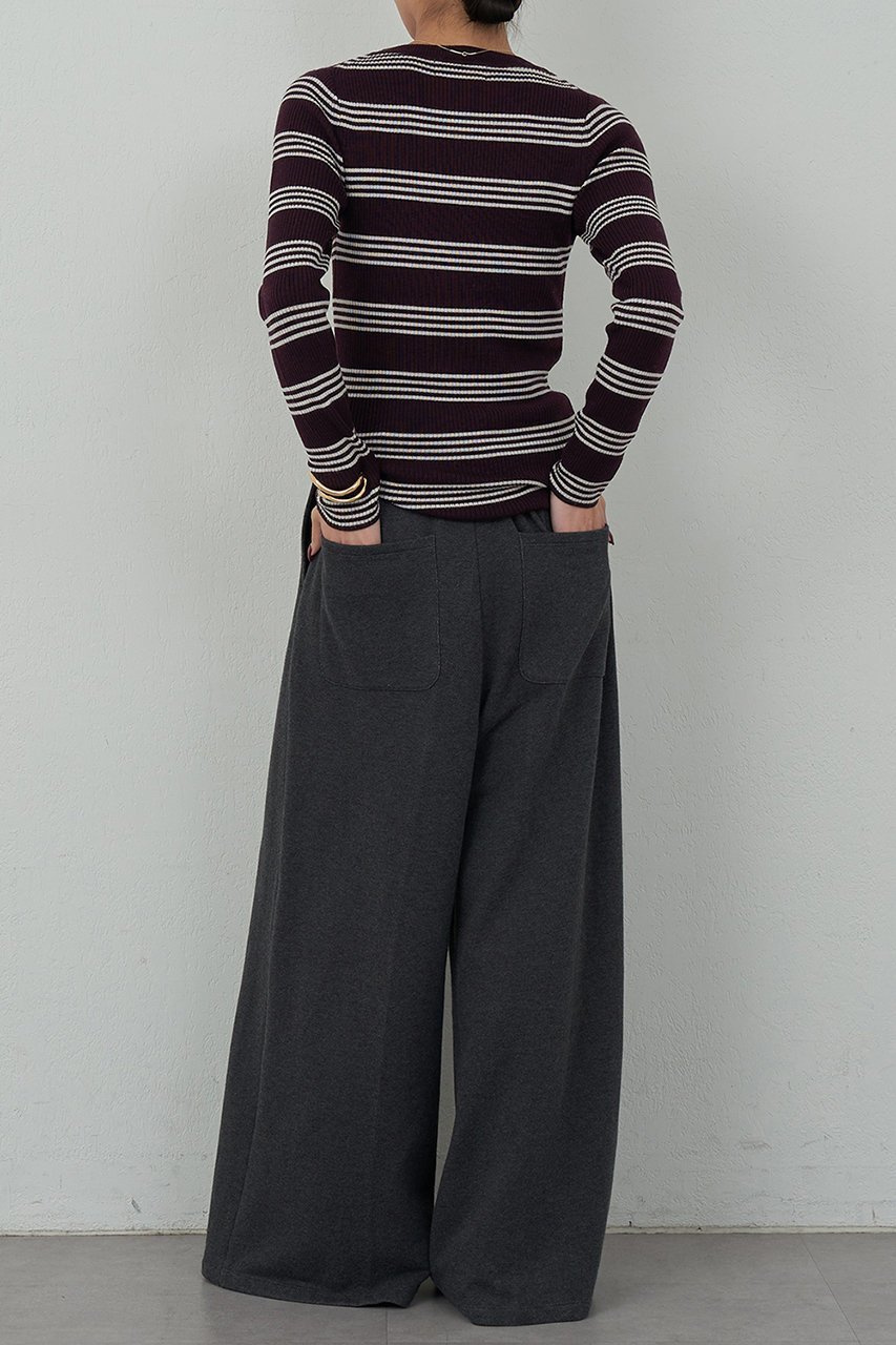 【ガリャルダガランテ/GALLARDAGALANTE】の【HERITANOVUM】ボーダークループルオーバー 人気、トレンドファッション・服の通販 founy(ファニー)  ファッション Fashion レディースファッション Fashion for Women トップス・カットソー Cut & Sew Tops シャツ・ブラウス・オフィスカジュアル Elegant Blouses & Button-Ups ロングTシャツ・Tシャツ Longline T-Shirts & Tees カジュアルプルオーバー・ニットトップス Pullovers & Knit Tops / Casual Pullovers カットソー・ベーシックTシャツ Cut-and-Sewn Tops / Stretch Tees & Basics おすすめ Recommended / Our Picks インナー Innerwear コンパクト Compact, Small Size ジャケット Jacket, Outerwear スタンダード Standard, Basic スリーブ Sleeve, Long Sleeve / Short Sleeve フィット Fit, Slim Fit ボーダー Border, Stripe ロング Long, Long-Length 新作・新入荷 New Arrivals / New In other-3|ID: prp329100004756641 ipo3291000000034409126