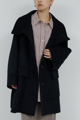 【ガリャルダガランテ/GALLARDAGALANTE】の【HERITANOVUM】スタンドカラーリバーコート 人気、トレンドファッション・服の通販 founy(ファニー) ファッション Fashion レディースファッション Fashion for Women アウター Coat / Outerwear Collection コート・ロングコート・ピーコート Long Coats, Peacoats & More ショート Short, Short Length スタンド Stand Collar, Upright Stand バランス Balance, Style Balance ポケット Pocket, Pocket Detail ロング Long, Long-Length ワイド Wide, Wide Fit 新作・新入荷 New Arrivals / New In 防寒 Cold Protection, Winter-Ready |ID:prp329100004756642