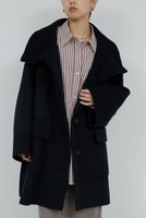 【ガリャルダガランテ/GALLARDAGALANTE】の【HERITANOVUM】スタンドカラーリバーコート 人気、トレンドファッション・服の通販 founy(ファニー) ファッション Fashion レディースファッション Fashion for Women アウター Coat / Outerwear Collection コート・ロングコート・ピーコート Long Coats, Peacoats & More ショート Short, Short Length スタンド Stand Collar, Upright Stand バランス Balance, Style Balance ポケット Pocket, Pocket Detail ロング Long, Long-Length ワイド Wide, Wide Fit 新作・新入荷 New Arrivals / New In 防寒 Cold Protection, Winter-Ready |ID:prp329100004756642