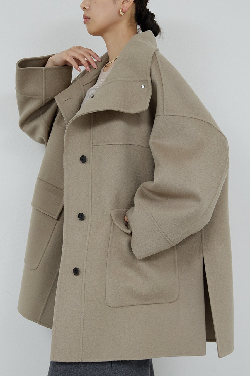 【ガリャルダガランテ/GALLARDAGALANTE】の【HERITANOVUM】スタンドカラーリバーコート 人気、トレンドファッション・服の通販 founy(ファニー)  ファッション Fashion レディースファッション Fashion for Women アウター Coat / Outerwear Collection コート・ロングコート・ピーコート Long Coats, Peacoats & More ショート Short, Short Length スタンド Stand Collar, Upright Stand バランス Balance, Style Balance ポケット Pocket, Pocket Detail ロング Long, Long-Length ワイド Wide, Wide Fit 新作・新入荷 New Arrivals / New In 防寒 Cold Protection, Winter-Ready other-6|ID: prp329100004756642 ipo3291000000034409143