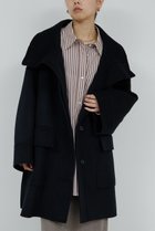 【ガリャルダガランテ/GALLARDAGALANTE】の【HERITANOVUM】スタンドカラーリバーコート ブラック|ID: prp329100004756642 ipo3291000000036244311