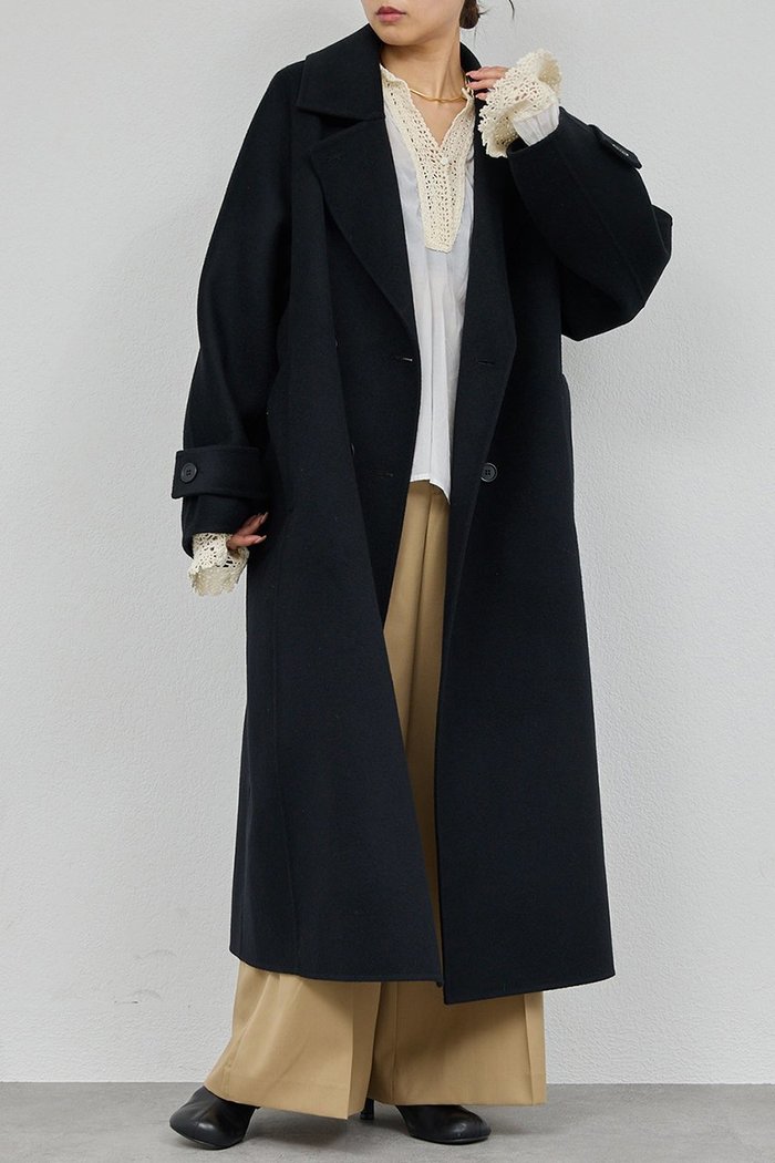 【ガリャルダガランテ/GALLARDAGALANTE】の【HERITANOVUM】ウールカシミヤチェストリバーコート インテリア・キッズ・メンズ・レディースファッション・服の通販 founy(ファニー) https://founy.com/ ファッション Fashion レディースファッション Fashion for Women アウター Coat / Outerwear Collection コート・ロングコート・ピーコート Long Coats, Peacoats & More エレガント 上品 Elegant ロング Long, Long-Length |ID: prp329100004756643 ipo3291000000034409148