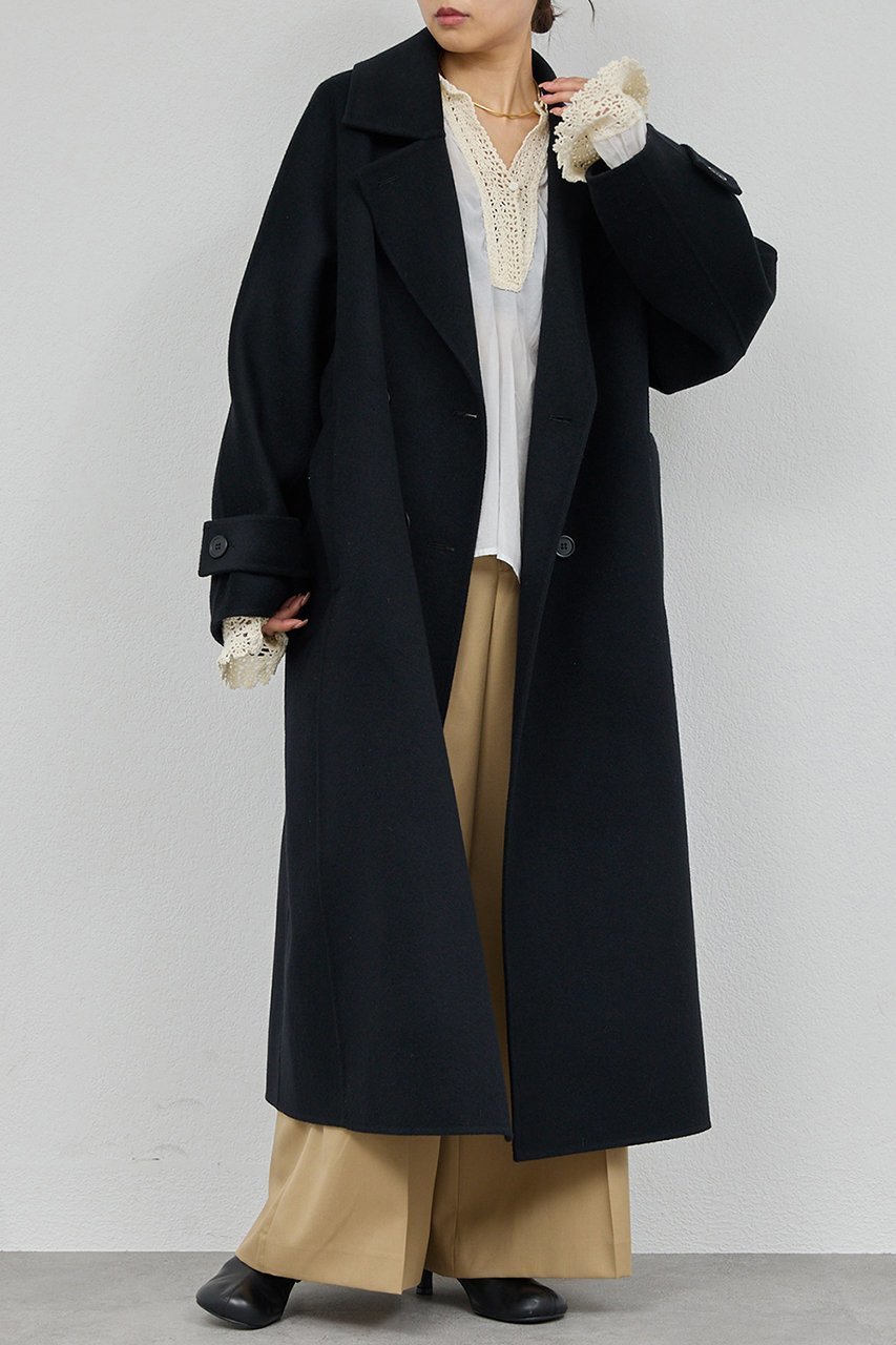 【ガリャルダガランテ/GALLARDAGALANTE】の【HERITANOVUM】ウールカシミヤチェストリバーコート インテリア・キッズ・メンズ・レディースファッション・服の通販 founy(ファニー)  ファッション Fashion レディースファッション Fashion for Women アウター Coat / Outerwear Collection コート・ロングコート・ピーコート Long Coats, Peacoats & More エレガント 上品 Elegant ロング Long, Long-Length 新作・新入荷 New Arrivals / New In ブラック|ID: prp329100004756643 ipo3291000000034409149