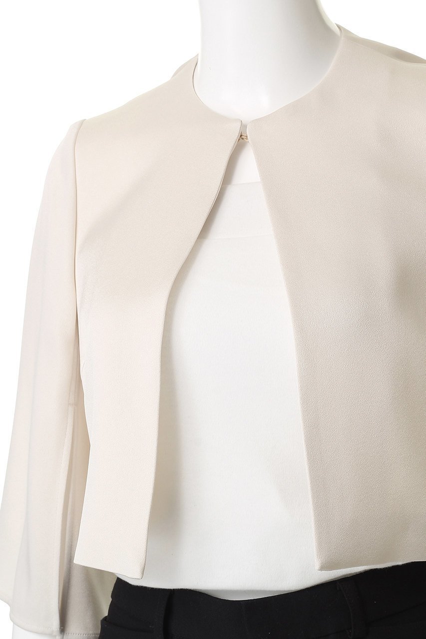 【アナイ/ANAYI】のトリアセサテンボレロジャケット 人気、トレンドファッション・服の通販 founy(ファニー) 　ファッション　Fashion　レディースファッション　Fashion for Women　アウター　Coat / Outerwear Collection　レディースジャケット・軽アウター　Jackets　ボレロ・ショート丈ジャケット / ドレス羽織りに　Boleros & Short Jackets　シンプル　Simple, Minimal　ジャケット　Jacket, Outerwear　スリット　Slit, Slit Detail　ボレロ　Bolero, Short Cardigan　エレガント 上品　Elegant　other-5|ID: prp329100004756647 ipo3291000000036890803