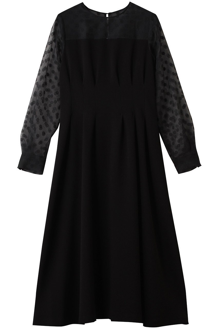 【アナイ/ANAYI】のシアードットコンビタックワンピース インテリア・キッズ・メンズ・レディースファッション・服の通販 founy(ファニー)  ファッション Fashion レディースファッション Fashion for Women ワンピース Dresses チュニック Tunic Tops & Dresses エレガント 上品 Elegant ジュエリー Jewelry, Accessories チュニック Tunic, Long Top トレンド Trend, Trending Now ドット Polka Dot, Dot Pattern フィット Fit, Slim Fit フェミニン Feminine, Girly フレア Flare, Flared ロング Long, Long-Length 新作・新入荷 New Arrivals / New In ブラック|ID: prp329100004756648 ipo3291000000034409199